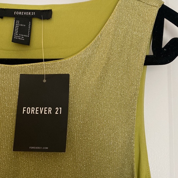 Forever 21 lime green midi dress - Picture 3 of 4